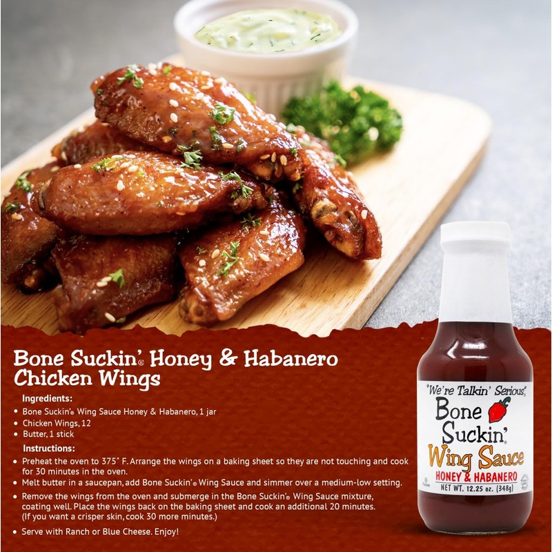 Bone Suckin' Variety Pack Wing Sauce: All Purpose Wing Sauce