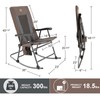 TIMBER RIDGE Foldable Padded Rocking Chair for Outdoor, High Back