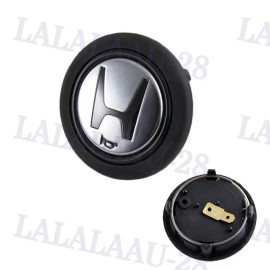 JDM Horn Button For Momo Steering Wheel For Honda Acura NSX EG6 EK9 DC2 Black