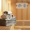 Dyna-Living Sauna Thermometer 2 in 1 Wooden Fahrenheit Thermometer Hygrometer