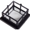 Veranda 4 in. x 4 in. 7 Lumens Black Plastic