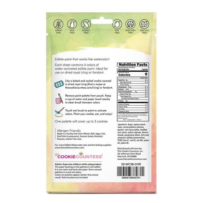 PYO Edible Paint Palettes 36 Pouch - Christmas