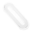 Zerodeko Clear Plastic Range Hood Light Cover Oval Shaped LED