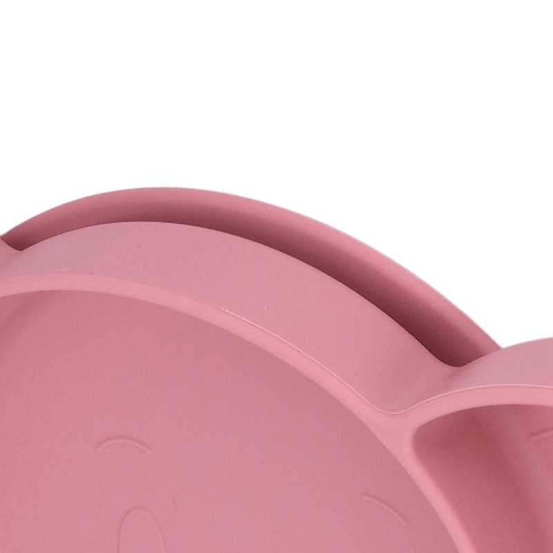 Baby Suction Plate Silicone Thick Edge Skid Resistance Cute Bear