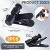 VARMDUKKE 2 Pack Headphone Clips for Earphone Wire, 360 Degree