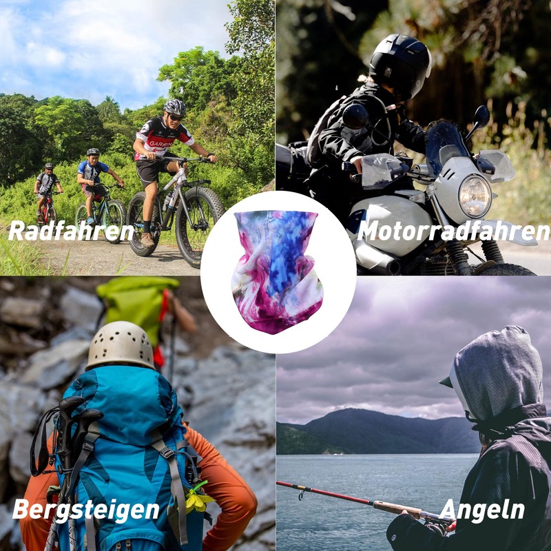 Mogokoyo Women’s Men’s Children’s Multifunctional Scarf, Storm Face Shield Neck