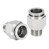 QUARKZMAN Push to Connect Fitting, Pack of 2 304 Stainless