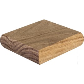 Blueprint Joinery Cambridge Oak Flat Newel Cap 102x102x27mm, Full Stair Newel Post Flat Cap 82mm, Recessed to Suit a 82mm x 82mm Newel (Full)