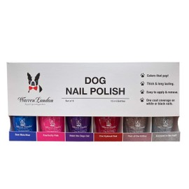 Warren London - Dog Nail Polish in A Bottle - for Premium Coverage and Color - All 6 Colors