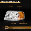 WEELMOTO Halogen Headlights Compatible with 03-06 Ford Expedition Headlamp for