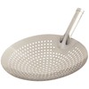 Winco Stainless Steel Round Skimmer, 12-Inch, Medium