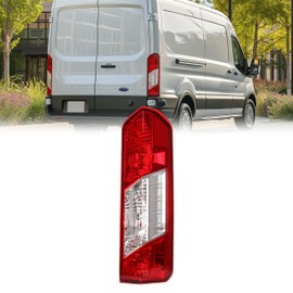 HECASA RH Tail Light Assembly Compatible with 2015-2024 Ford Transit 150 250 350 350HD E-Transit Replacement for CK4Z-13404-K FO2801242C Rear Taillights Tail Lamp Red Lens+Clear Lens Passenger Side