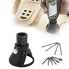 Rotary Tool Accessories,Router Attachment Kit,4pcs Drill Bits + 6pcs HSS