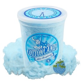 CHOCOLATE STORYBOOK Gourmet Flavored Cotton Candy – Unique Idea for Holidays, Birthdays, Gag Gifts, Party Favors (Blue Raspberry, 1.75 oz, 1-Pack)