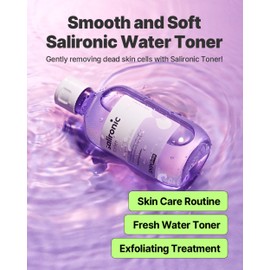 SNP Prep Salironic Toner – Koreanisches Wasserartiges Gesichtswasser mit BHA, Houttuynia Cordata, Kamille, Squalan und Hyaluronsäure für empfindliche Haut, Kühlung und Sebumkontrolle, 220 ml