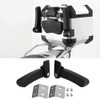 Motorcycle Armrest Rear Armrest Adjustable 90° Folding ABS Passenger Armrest