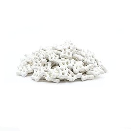 Candy Retailer Snowflake Yogurt Coated Pretzels With Silver Sugar 1 Lb