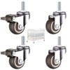 Casters Set of 4 Heavy Duty,1.5 Inch Heavy Duty Caster