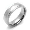 DoubleAccent 6MM Comfort Fit Titanium Wedding Band High Polish Domed