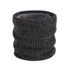 Winter Fleece-Lined Knitted Neck Warmer Warm Neck Gaiter Yellow 3ea