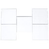 CleverDelights 3" Square Glass Tiles - 5 Pack