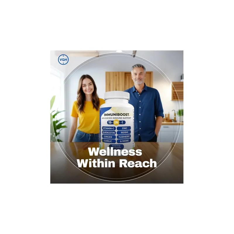15 En 1 Cápsulas Cúrcuma, Jengibre, Vitamina C Y Zinc