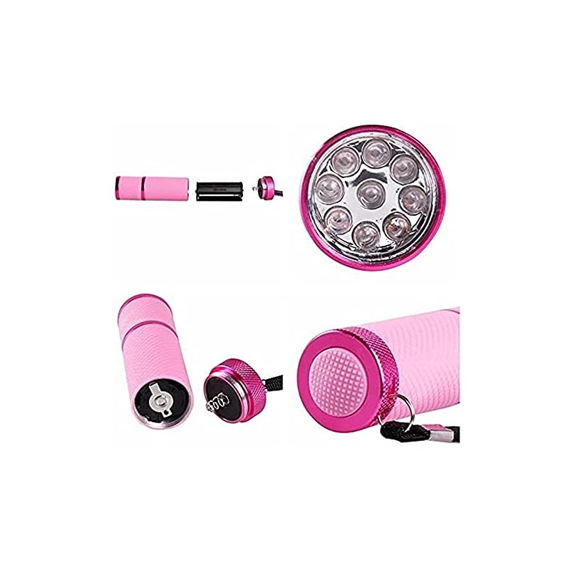 Meitawilltion Handheld UV Light for Gel Nails,9 LED Small Glow