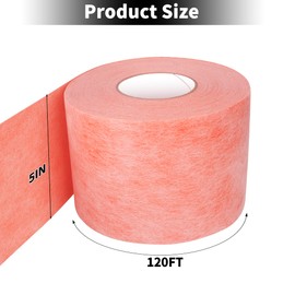 SUNJIKA Waterproofing Membrane Band, 5 in x 120 Ft, 24 Mil Underlayment