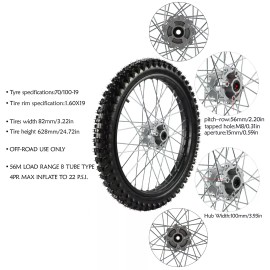 Unbranded 19inch Wheel 70/100-19 Tire Rim +Disc Rotor for 150-350cc Coolster Apollo SSR US