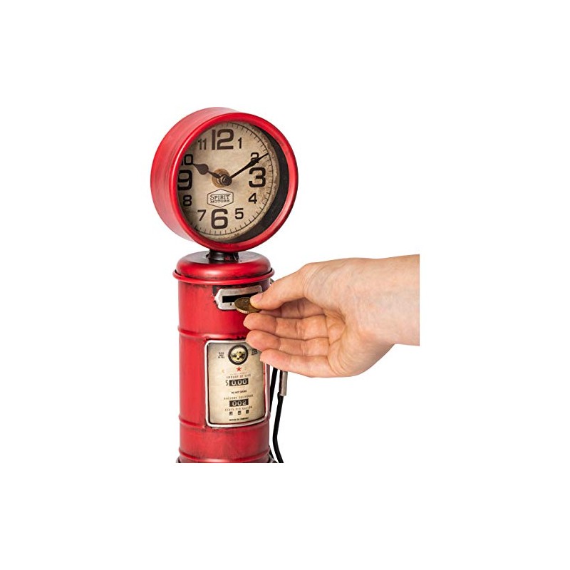 Spirit Motors Money Box Tank Column Retro with Clock –