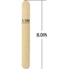 Amkoskr 8 Inch Craft Sticks, 100 Pieces Wooden Large Tongue