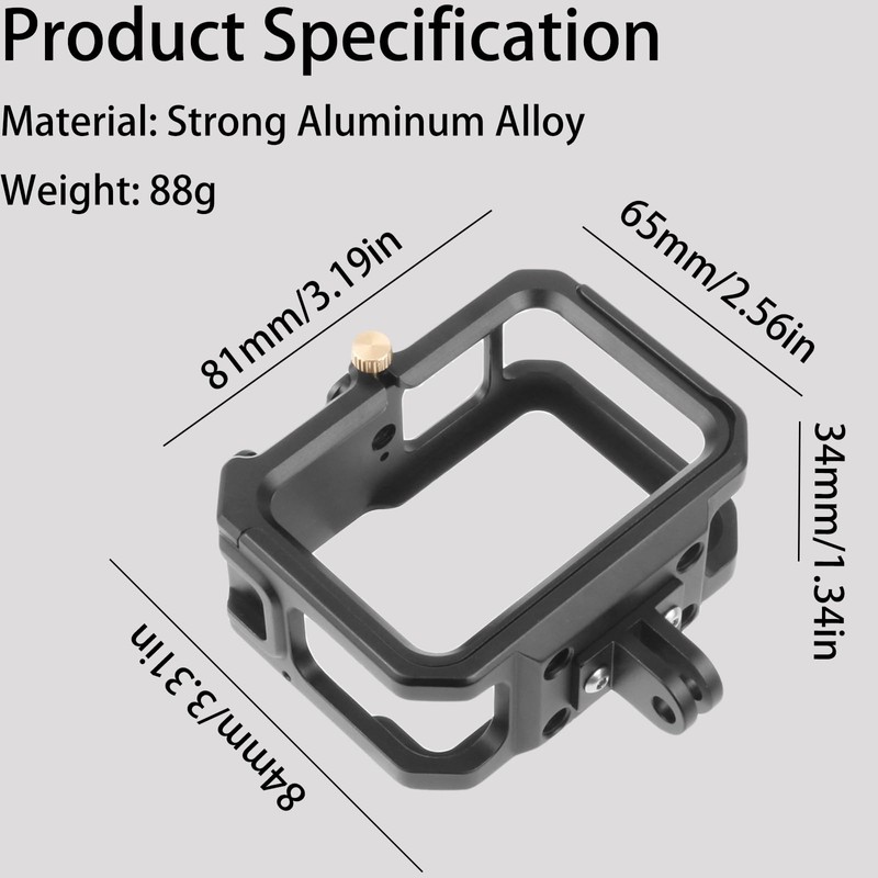 LILITURF Aluminum Hard Case for Gopro