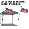 No Drill Flag Pole Holder for Railing,Flag Pole Mount for