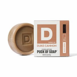 Duke Cannon Supply Co. Bar Soap Puck - Men's Rounded Bar Soap with Masculine Scents - Disc-Shaped Mens Soap - Hydrating & Deep Cleaning - All Skin Types - Buck Moon, 5 oz