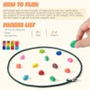 ESENHARBER Magnet Game with String, 20 Colorful Magnet Stones for