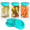 Kinggrand Kitchen Silicone Fermenting Lids Waterless Airlock Fermentation Tops Wide