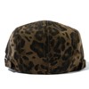CLAPE Newsboy Hats, Unisex Adjustable Fashion Leopard Ivy Flat Cap