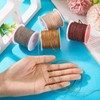 Spritewelry 4 Rolls 0.8mm Round Metallic Cord Beading String Threads