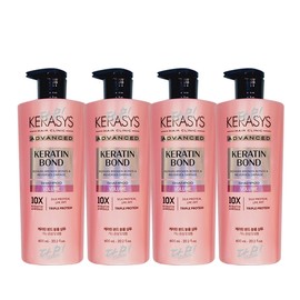 Kerassive 케라시스 어드밴스드 케라틴 본드 볼륨 샴푸 600ml x4개 Kerassence Advanced Keratin Bond Volume Shampoo 600ml x4