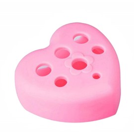 Lovelegis Brush holder - portable make-up - cleaning base - brush - 7 compartments - pink color - Christmas and birthday gift idea