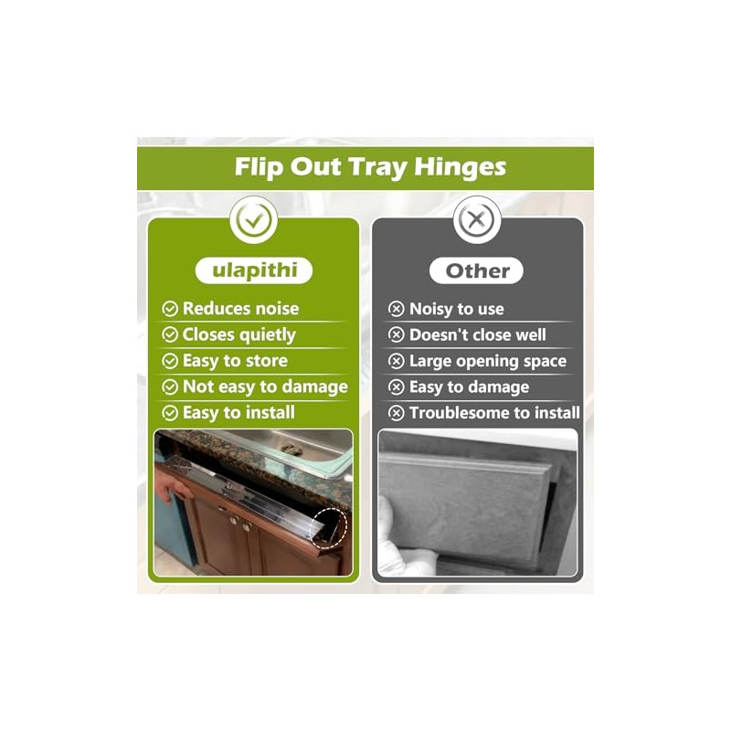 LD-0220-50SC Soft Close Pivot Hinges Pair of Self Closing Cabinet