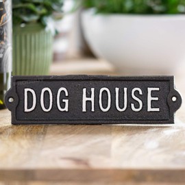 ProdBuy Limited 22cm Cast Iron Dog House Wall Sign