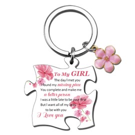 VIESUJI Gifts For Gf Sweet Day Gifts For Girlfriend Birthday Gift Will You Be My Girlfriend Romantic Gift For Her To My Girl I Love You Keychain