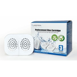 Nispira Water Pitcher Dispenser Filter Replacement, compatible with Nakii NFP-100 | Removes Chlorine, Lead, Odor, Color | Reduce Water Hardness | 3 Pack (New Version)