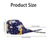 DONHUA Cute Printed Working Caps Bouffant Hats with Button and