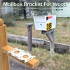 Mailbox Mounting Board, Post Mount Adapter Plate for Metal Post,