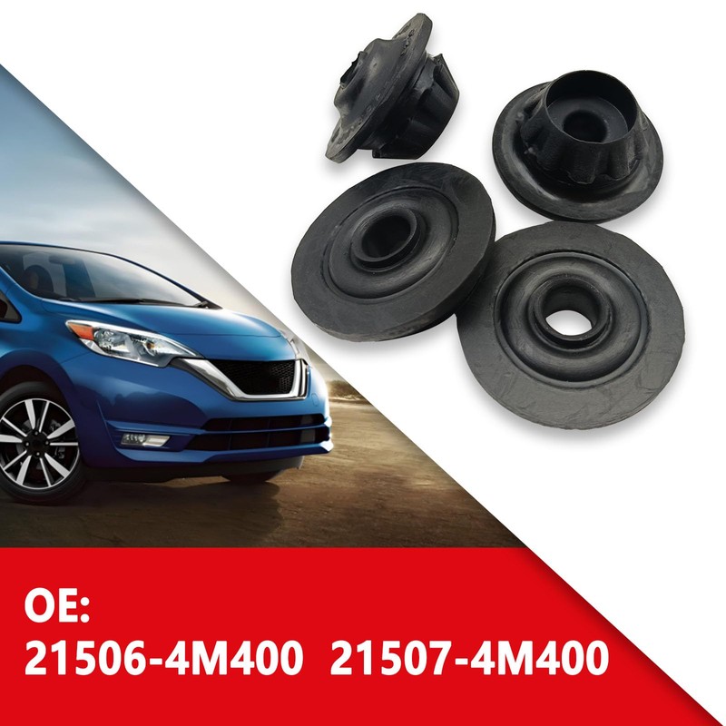 Icyhaws 4PCS Car Radiator Mount Bushing, Rubber Radiator Bracket Compatible