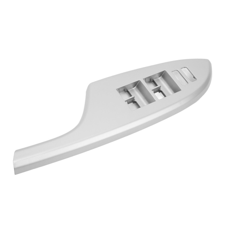 Car Window Switch Trim Bezel Silvery Armrest Glass Lift Switch