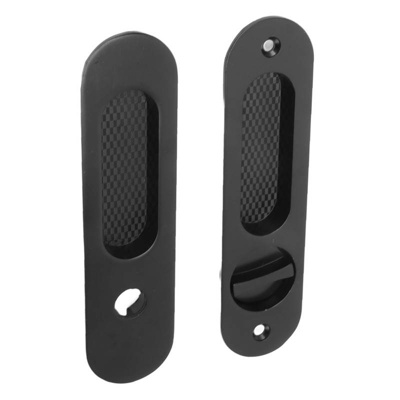 Pocket Lock Handle Invisible Light Weight Black Lock Circular Sliding