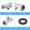 Bidet T Adapter, 3-Way Fitting Adapter (Thread Size 1/2″ x